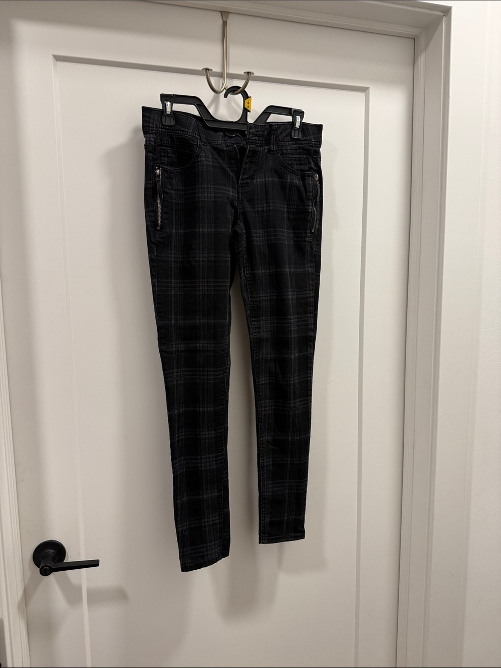 Wit & Wisdom Black Plaid Skinny Jeans